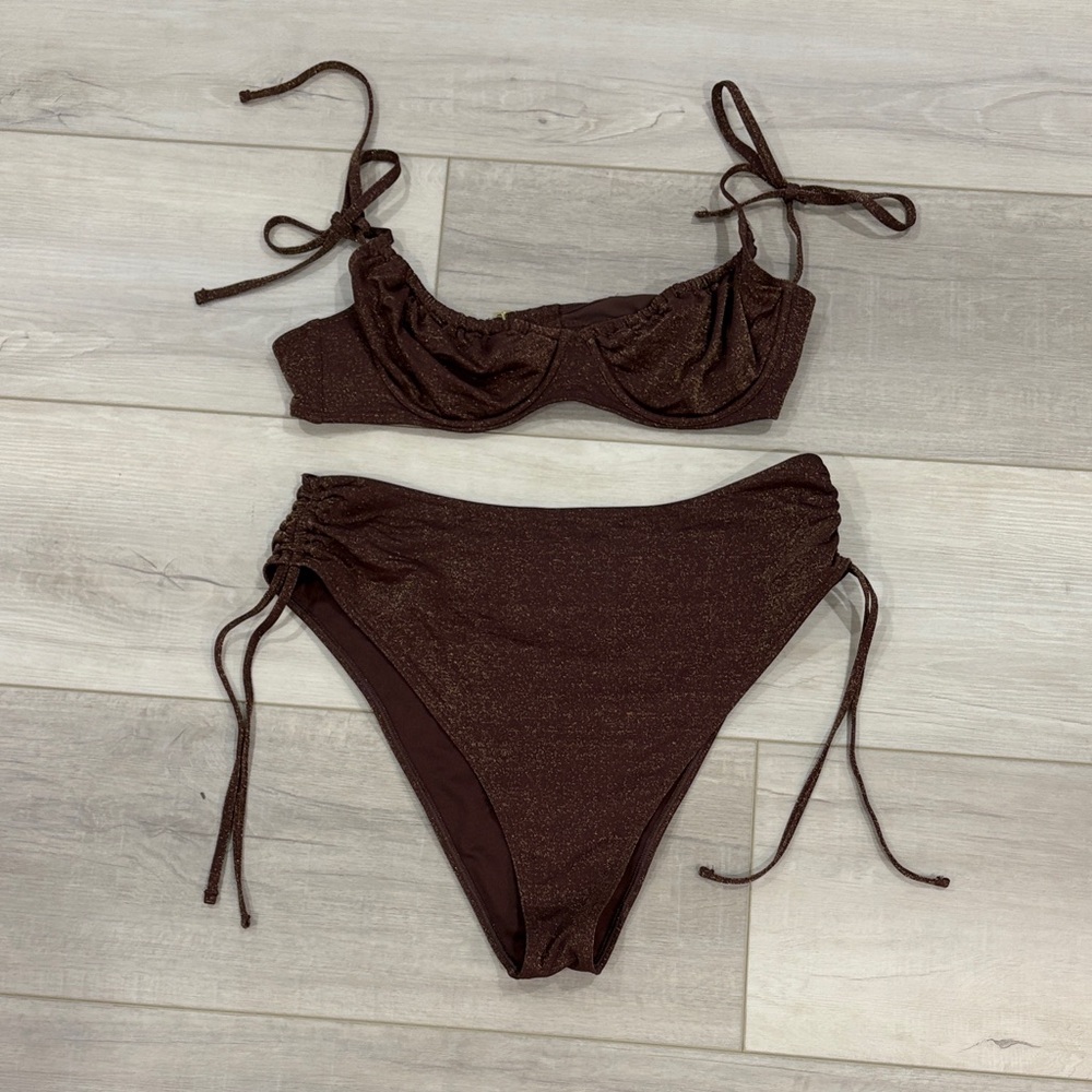Abercrombie & Fitch Shimmering Brown Bikini